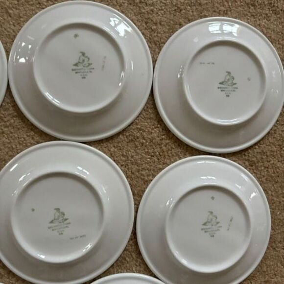 8 Shenango China Floral Pattern 5 1/2” Small Plates - Picture 8 of 9